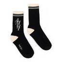 Black Stack Logo Sock