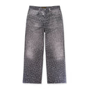 Black 3d Printed 20k Swarovski Boro Jeans