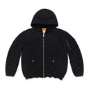 Black x Alpha Hooded Bomber