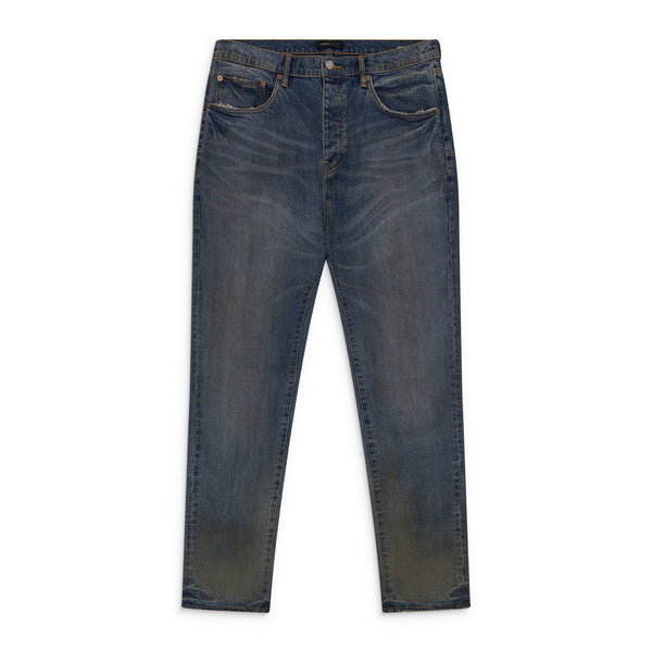 Blue Skinny Cracked Bronze Jeans