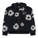 Black Black Yankees Cotton Wreath Zip Hoodie