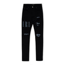 Black Crystal Core Logo Jeans