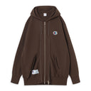 Brown x Champion Zip Up Hoodie