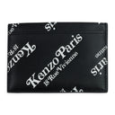 Black Allover Print Cardholder