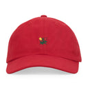 Red Brushed Crest Hat