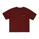 Red Embroidered Aime Pocket Tee