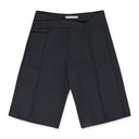 Grey Tailored Shorts With V-Waistband