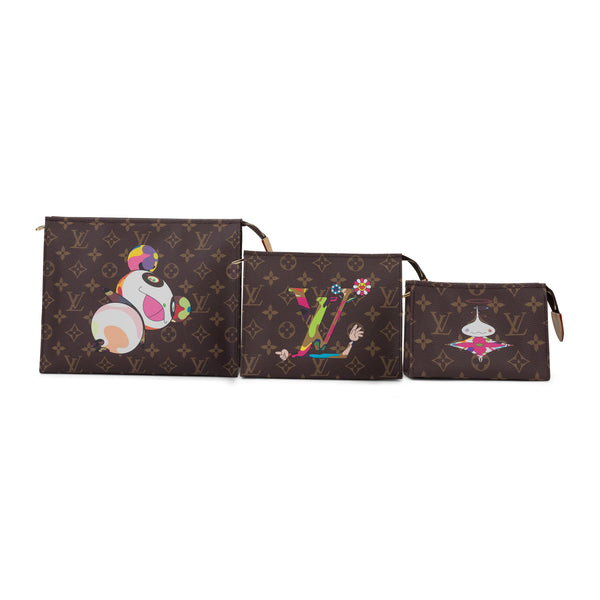 Brown x Takashi Murakami Trio Toiletry Pouches
