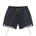 Black / Grey Zebra Swim Trunk