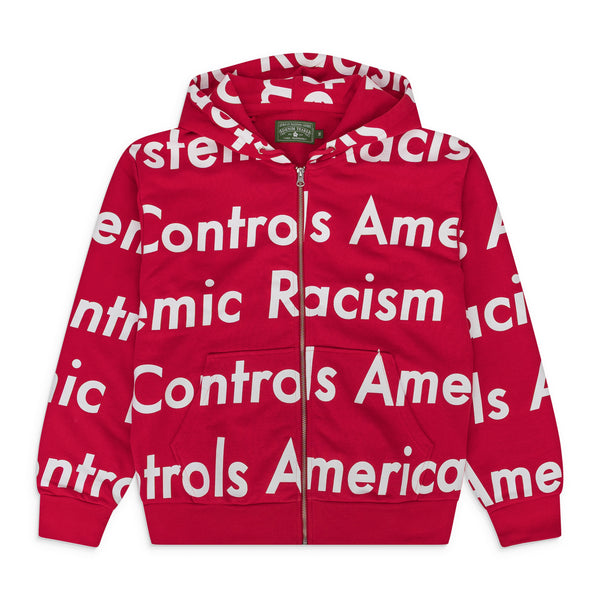 Red SRCA Graphic 1 Zip-up Hoodie