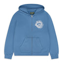 Blue Denim U Zip Hoodie