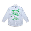 Blue Mindblown Print Oxford Shirt