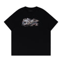 Black Pegasus Script Logo Tee