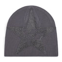 Slate Big 5 Star Rhinestone Skully