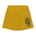 Yellow Denim U Mesh Shorts