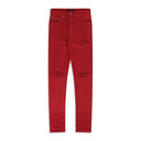 Red MX1 Waxed Skinny Jeans