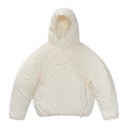 White Woven 5.1 Down Center Jacket
