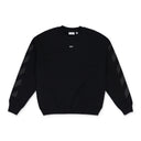 Black Cornely Diagonal Crewneck