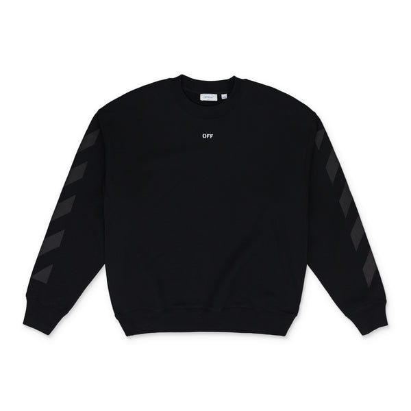 Black Cornely Diagonal Crewneck
