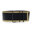 Black Wide Leather Waist Belt