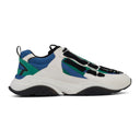 Black/Teal Bone Runner Sneakers