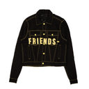 Black/Yellow Friends Denim Jacket