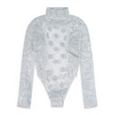 White Bandana Mesh Bodysuit