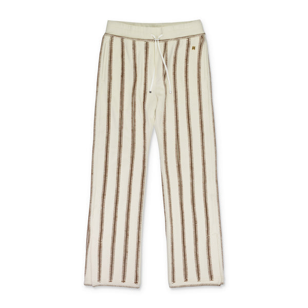 Cream Stitch Track Flare