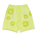 Neon Green Mono Wreath Sweatshorts
