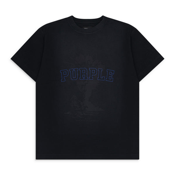 Black Textured Sky High Tee