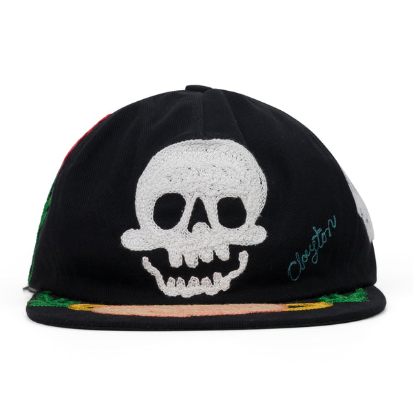 Black Skull Cap
