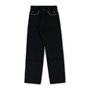 Black Selvedge Baggy Jean.(Studs)