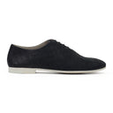 Black Velvet Low Top Derby Shoes