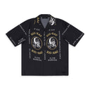 Black Zig Zag Rolling Paper Button-Down Shirt