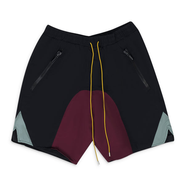 Black Black Panel Shorts