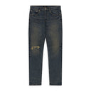 Dark Indigo Stratos Vintage Knee Slit Jeans