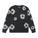 Vintage Black Rhinestone Cotton Wreath Thermal