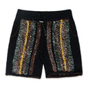 Black Braided Bandana Shorts
