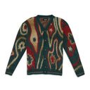 Multicolor Ongoye Jacquard Knit Cardigan
