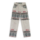 Beige Naranja Double Cloth Denim Pants