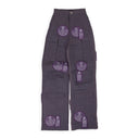 Purple Dual Patch Pocket Cargo Pants