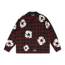 Red Cotton Wreath Pajama Shirt