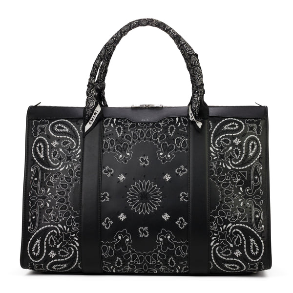 Black Weekender Bandana Bag