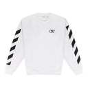 White Diagonal Crewneck