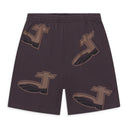 Brown Mesh Shorts