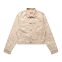 Cream Verdy Embroidered Denim Trucker Jacket