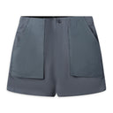 Grey Gusset Pocket Fatigue Shorts