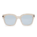 Pearl / Blue Classic Logo Sunglasses