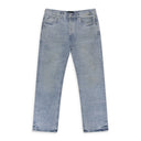 Light Indigo Sandstone Camo Hotfix Straight Jeans