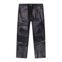 Black Leather Cut Pants